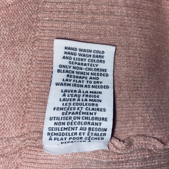 MAGASCHONI Crewneck Long Sleeve Sweater in Dusty Rose Pink in Size LARGE - Picture 6 of 6